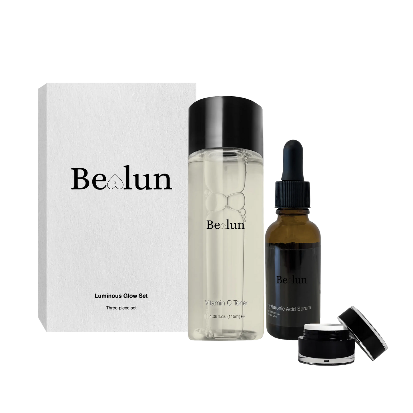 Luminous Glow Set – Hydrating Eye Cream, Serum & Toner