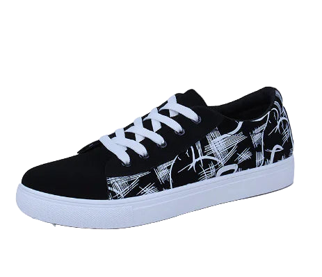 Men's Graffiti Sneakers – Denim Skate Shoes