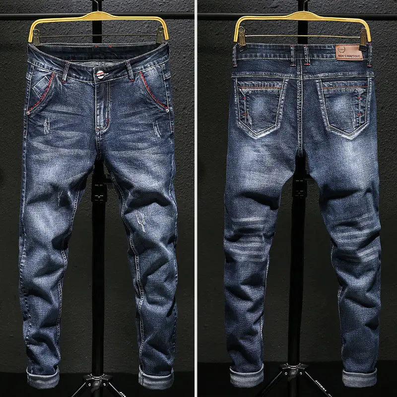 Fleece-Lined Men's Jeans – Slim Fit