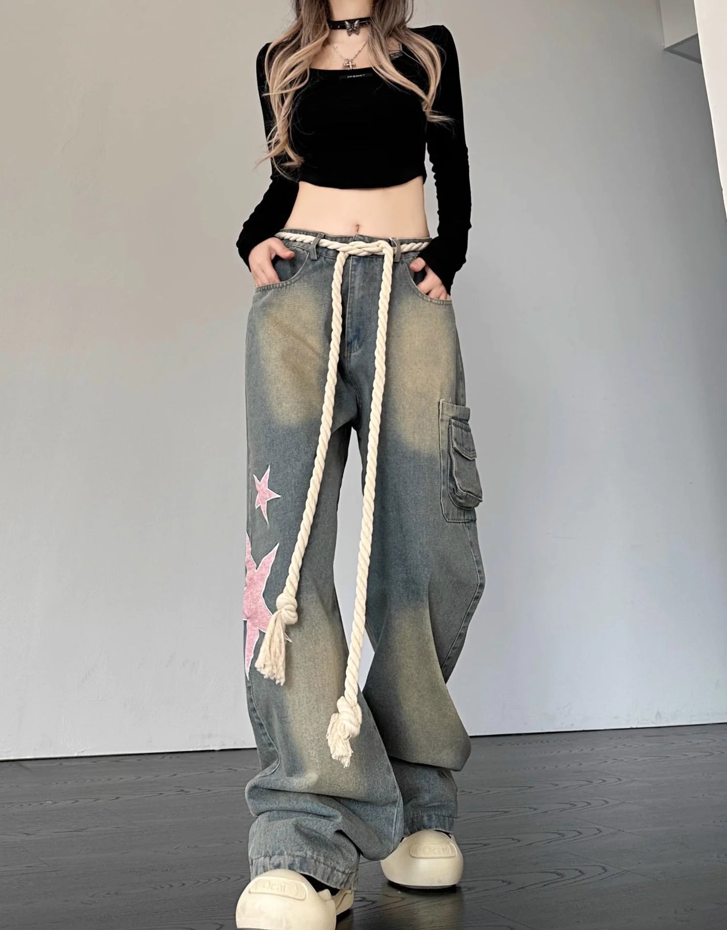 Women's Baggie Jeans – High Waisted