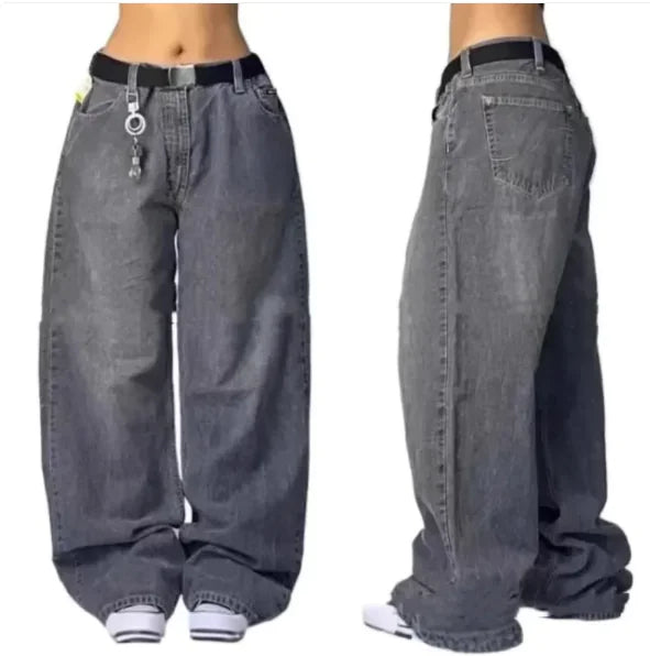 Comfy High Waist Jeans – Loose Fit