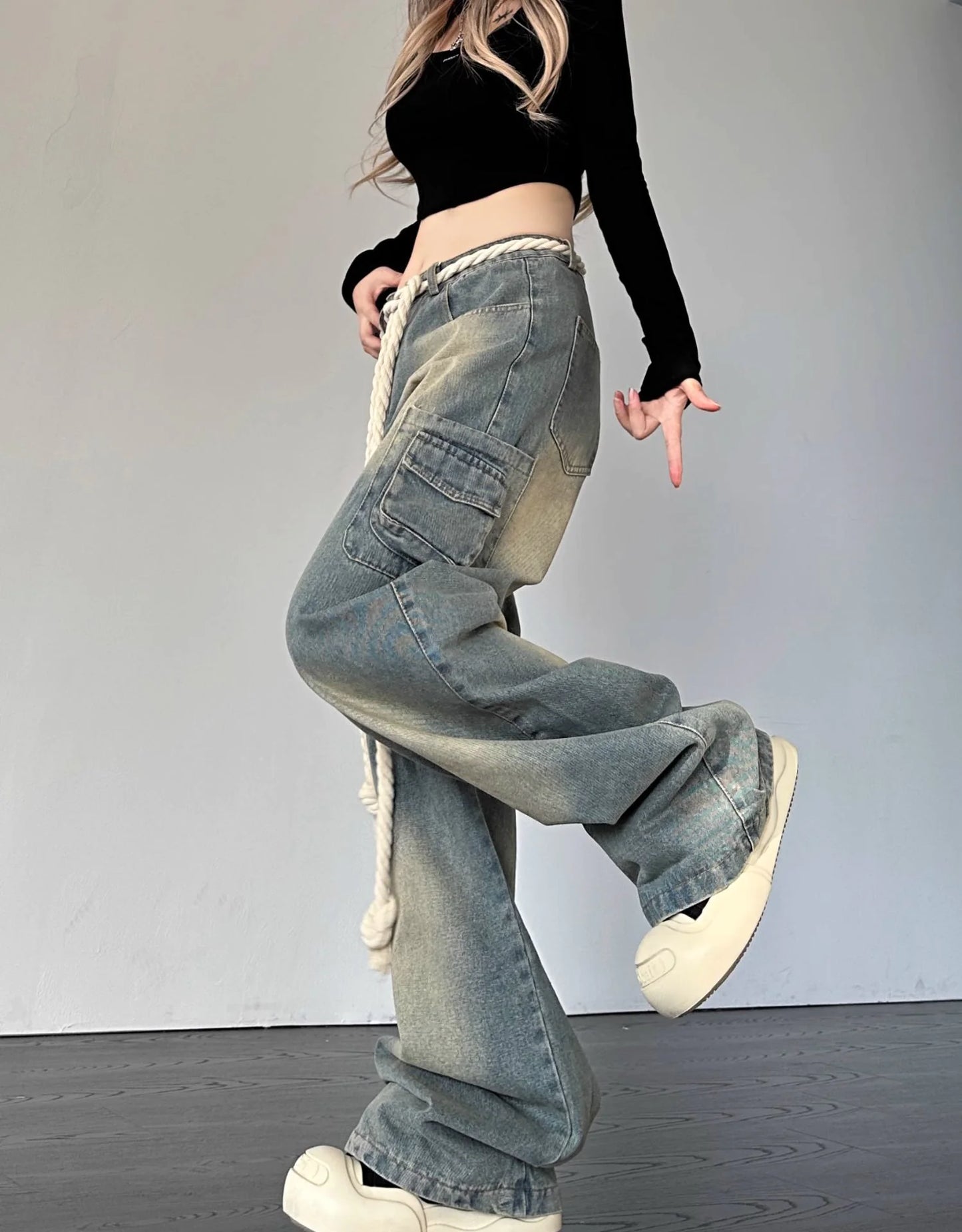Women's Baggie Jeans – High Waisted