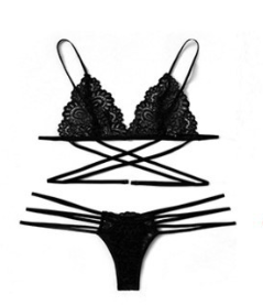 Sexy Cloud Set with Hollow Cross Straps