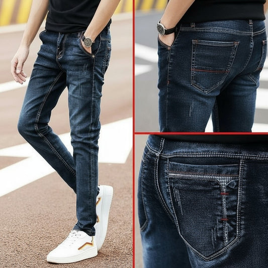 Fleece-Lined Men's Jeans – Slim Fit