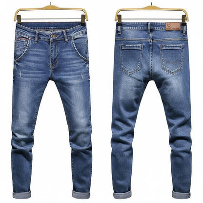 Fleece-Lined Men's Jeans – Slim Fit