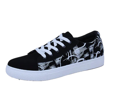 Men's Graffiti Sneakers – Denim Skate Shoes