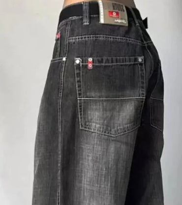 Comfy High Waist Jeans – Loose Fit